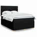 Pat box spring cu saltea, negru, 140x200 cm, textil - WALTI WALTI