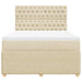 Pat continental cu saltea, crem, 140x200 cm, material textil - WALTI WALTI