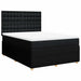 Pat box spring cu saltea, negru, 140x200 cm, textil - WALTI WALTI
