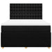 Pat box spring cu saltea, negru, 140x200 cm, textil - WALTI WALTI