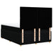 Pat box spring cu saltea, negru, 140x200 cm, textil - WALTI WALTI