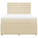 Pat continental cu saltea, crem, 140x200 cm, material textil - WALTI WALTI
