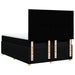 Pat box spring cu saltea, negru, 160x200 cm, textil - WALTI WALTI