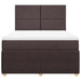 Pat box spring cu saltea, maro închis, 160x200 cm, textil - WALTI WALTI