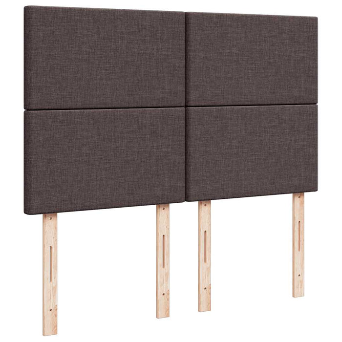 Pat box spring cu saltea, maro închis, 160x200 cm, textil - WALTI WALTI