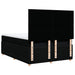 Pat box spring cu saltea, negru, 160x200 cm, textil - WALTI WALTI