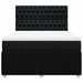 Pat box spring cu saltea, negru, 160x200 cm, textil - WALTI WALTI