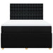 Pat box spring cu saltea, negru, 160x200 cm, textil - WALTI WALTI