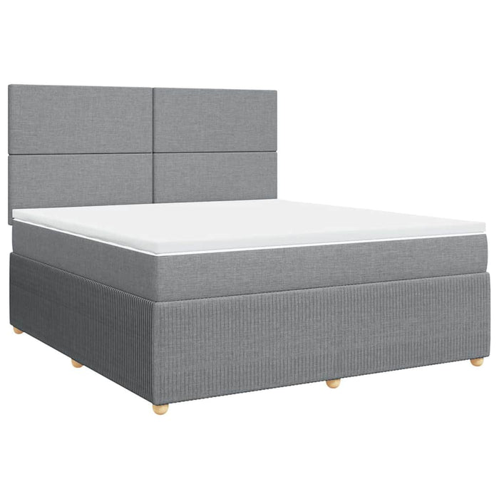 Pat continental, gri deschis, 180x200 cm, material textil - WALTI WALTI