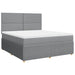 Pat continental, gri deschis, 180x200 cm, material textil - WALTI WALTI