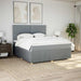 Pat continental, gri deschis, 180x200 cm, material textil - WALTI WALTI