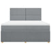 Pat continental, gri deschis, 180x200 cm, material textil - WALTI WALTI