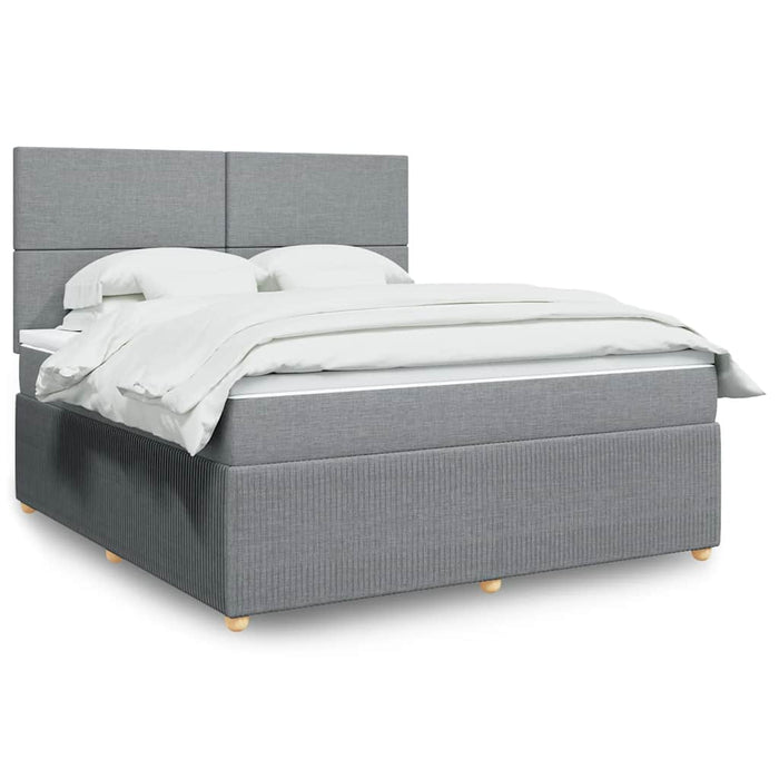 Pat continental, gri deschis, 180x200 cm, material textil - WALTI WALTI