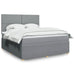 Pat continental, gri deschis, 180x200 cm, material textil - WALTI WALTI