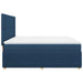 Pat box spring cu saltea, albastru, 180x200 cm, material textil - WALTI WALTI
