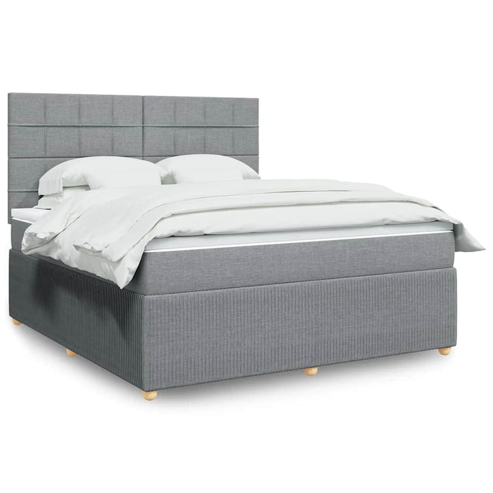 Pat continental, gri deschis, 180x200 cm, material textil WALTI