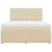 Pat continental cu saltea, crem, 180x200 cm, textil - WALTI WALTI