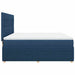 Pat box spring cu saltea, albastru, 180x200 cm, material textil - WALTI WALTI