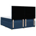 Pat box spring cu saltea, albastru, 180x200 cm, material textil - WALTI WALTI