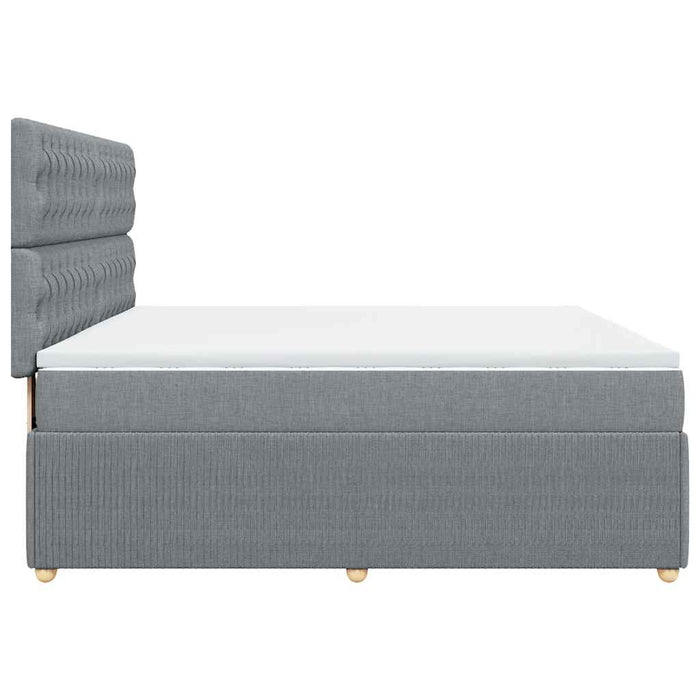 Pat continental, gri deschis, 180x200 cm, material textil - WALTI WALTI