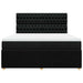 Pat box spring cu saltea, negru, 180x200 cm, catifea - WALTI WALTI