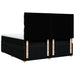 Pat box spring cu saltea, negru, 180x200 cm, catifea - WALTI WALTI
