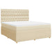 Pat continental cu saltea, crem, 180x200 cm, textil - WALTI WALTI