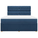 Pat box spring cu saltea, albastru, 180x200 cm, material textil - WALTI WALTI