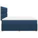 Pat box spring cu saltea, albastru, 180x200 cm, material textil - WALTI WALTI