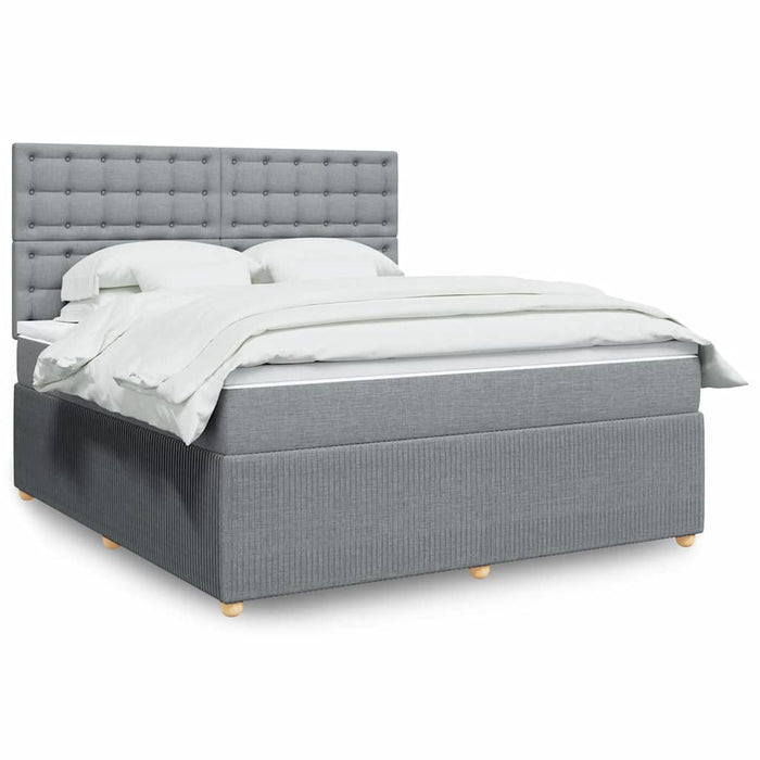 Pat continental, gri deschis, 180x200 cm, material textil - WALTI WALTI