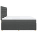 Pat box spring cu saltea, gri închis, 180x200 cm, textil - WALTI WALTI