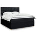 Pat box spring cu saltea, negru, 180x200 cm, catifea - WALTI WALTI
