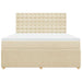 Pat continental cu saltea, crem, 180x200 cm, textil - WALTI WALTI