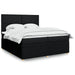 Pat box spring cu saltea, negru, 200x200 cm, textil - WALTI WALTI