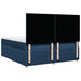 Pat box spring cu saltea, albastru, 200x200 cm, textil - WALTI WALTI
