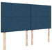 Pat box spring cu saltea, albastru, 200x200 cm, textil - WALTI WALTI