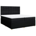 Pat box spring cu saltea, negru, 200x200 cm, textil - WALTI WALTI