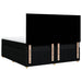 Pat box spring cu saltea, negru, 200x200 cm, textil - WALTI WALTI