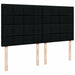 Pat box spring cu saltea, negru, 200x200 cm, textil - WALTI WALTI
