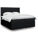 Pat box spring cu saltea, negru, 200x200 cm, textil - WALTI WALTI