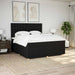 Pat box spring cu saltea, negru, 200x200 cm, textil - WALTI WALTI