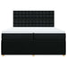 Pat box spring cu saltea, negru, 200x200 cm, textil - WALTI WALTI