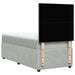 Pat continental cu saltea, gri deschis, 80x200 cm, catifea - WALTI WALTI
