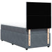 Pat box spring cu saltea, gri închis, 80x200 cm, catifea - WALTI WALTI