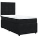 Pat box spring cu saltea, negru, 80x200 cm, catifea - WALTI WALTI