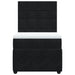 Pat box spring cu saltea, negru, 80x200 cm, catifea - WALTI WALTI