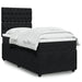 Pat box spring cu saltea, negru, 80x200 cm, catifea - WALTI WALTI