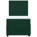 Pat box spring cu saltea, verde închis, 90x190 cm, catifea - WALTI WALTI