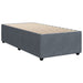 Pat box spring cu saltea, gri închis, 90x190 cm, catifea - WALTI WALTI