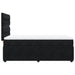 Pat box spring cu saltea, negru, 90x190 cm, catifea - WALTI WALTI